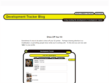 Tablet Screenshot of blog.development-tracker.info